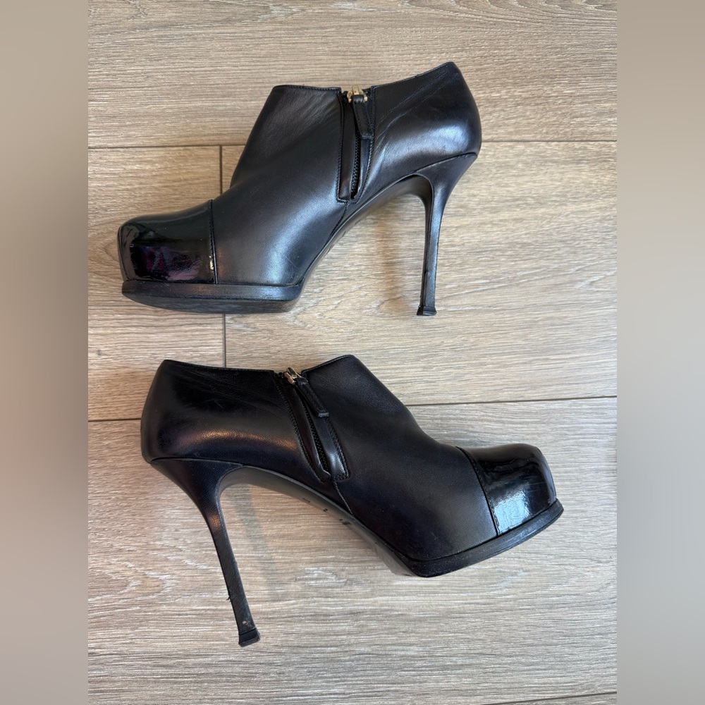 Yves Saint Laurent Tribute Platform Ankle Boots - Picture 12 of 15